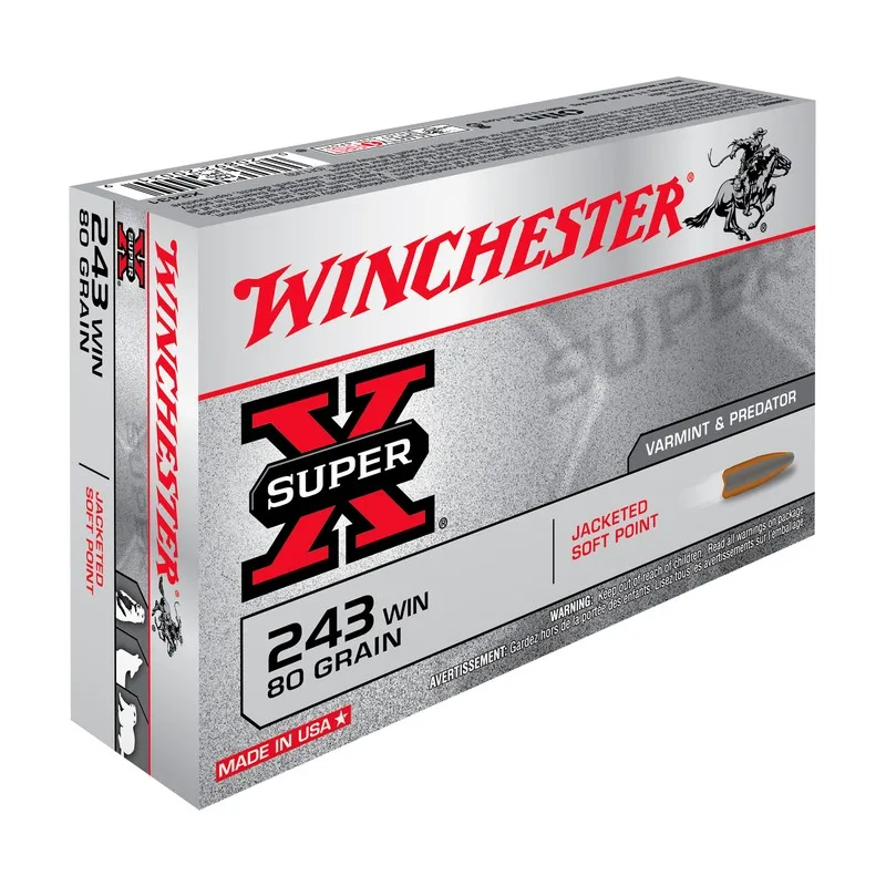WINCHESTER 243 WIN 80 gr SP - 20 st