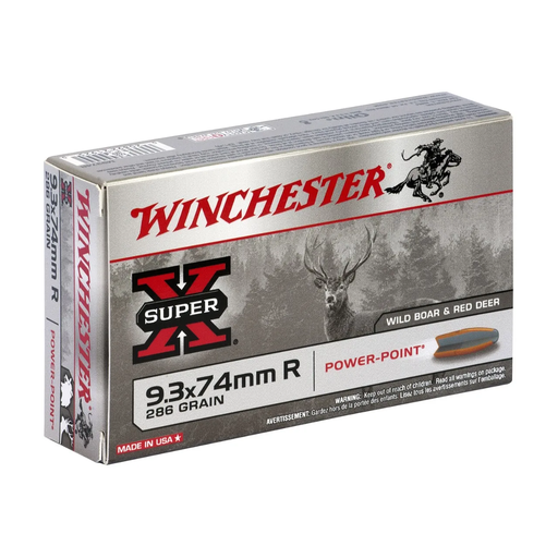 [WINM9374R] WINCHESTER 9.3x74R Power Point 18.5g/286gr - 20 st