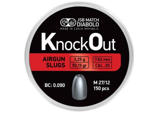 [361822378] JSB - KnockOut Slugs - .30 7,62mm - 150st