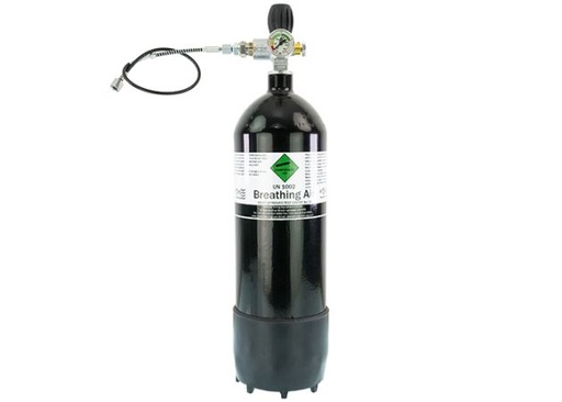 [PCP-5L] Persluchtfles MDE 5 liter 300 bar met manometer en slang