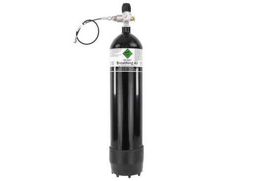 [PCP-7L] Persluchtfles MDE 7 liter 300 bar met manometer en slang