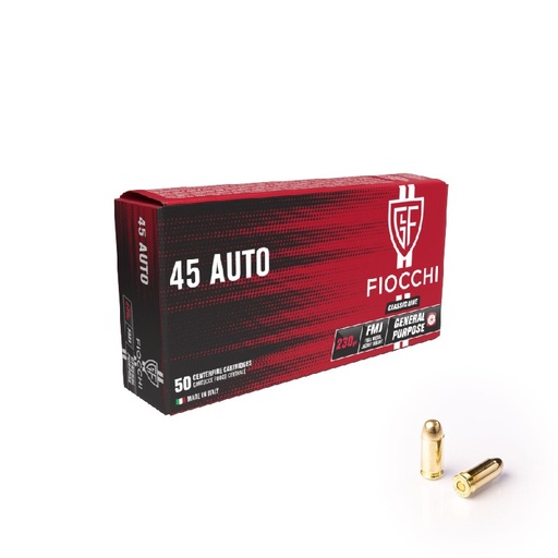 [F45ACP] FIOCCHI - 45 ACP 230g - 50st