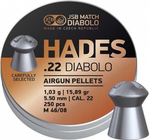 [88919725] JSB HADES .22 DIABOLO 5.5/500